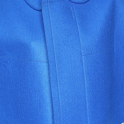 Pre Owned Comme des Garcons Royal Blue Synthetic Structured Cropped Jacket S