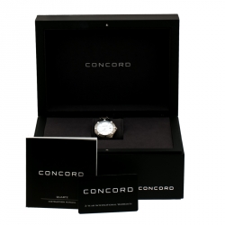 Pre Owned Concord Mother of Pearl Stainless Steel Saratoga 02.3.14.1060 Women's Wristwatch 31 mm