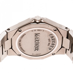 Pre Owned Concord Mother of Pearl Stainless Steel Diamond Mariner 14 E6 1850.1 S Women's Wristwatch 30 mm