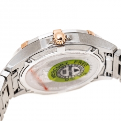 Concord Mother of Pearl Stainless Steel Rose Gold CVC Coated Diamonds Saratoga 0320169 Women's Wristwatch 31 mm