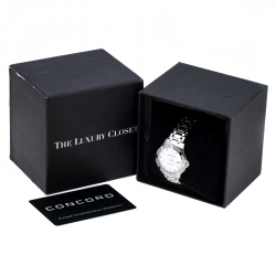 Concord Mother of Pearl Stainless Steel Diamonds Saratoga 02.3.14.1060S Women's Wristwatch 31 mm