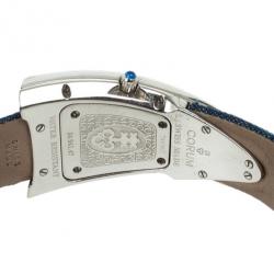 Pre Owned Corum Limited Edition Burj Al Arab Diamond 18 K White Gold Womens Wristwatch 29 MM