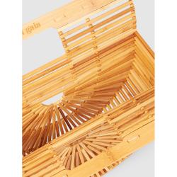 Cult Gaia Brown Gaia's Ark Large Bamboo Clutch