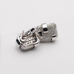 Damiani Diamond Pavé Setting White Gold Clip Earrings 