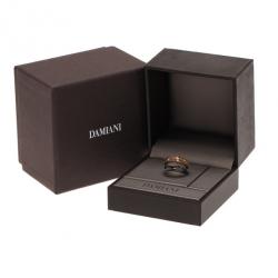 Damiani Metropolitan Dream Diamond 18K Rose Gold Ring Size 55
