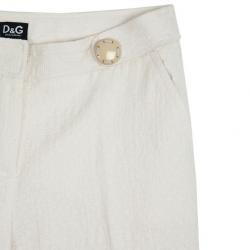 D and G White Casual Pants S