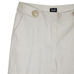D and G White Casual Pants S