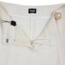 D and G White Casual Pants S