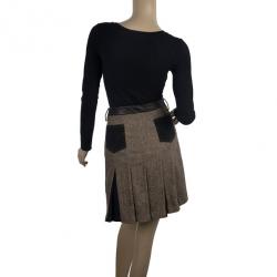 Pre Owned D&G Pleated Box Skirt S