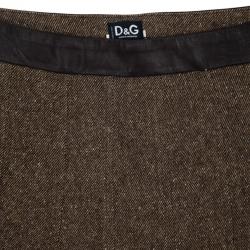 Pre Owned D&G Pleated Box Skirt S