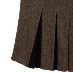 Pre Owned D&G Pleated Box Skirt S