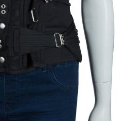 Pre Owned D&G Black Sleeveless Corset Top L