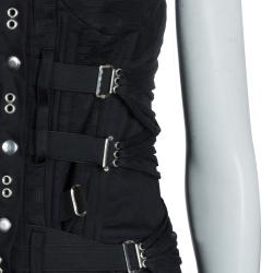 Pre Owned D&G Black Sleeveless Corset Top L