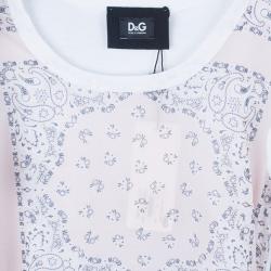 Pre Owned D&G Bandana Print T-Shirt S
