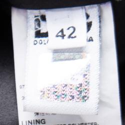 Pre Owned D&G Green Silk Ruched Halter Dress M