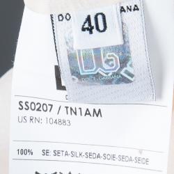 Pre Owned D and G Light Pink Ruffled Blouse S