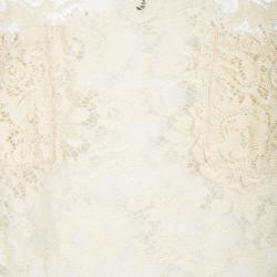 Pre Owned D&G Pale Yellow Floral Lace Sleeveless Top S