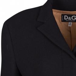 Pre Owned D&G Black Wool Blazer M