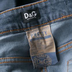Pre Owned D&G Dark Blue Very Tight Fit Pretty Jeans M