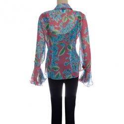 D and G Printed Silk Top S