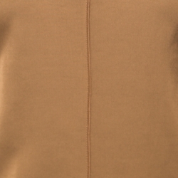 Pre Owned D&G Brown Short Sleeve V-Neck Dress M