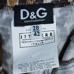 D and G Leopard Print Bustier Dress M
