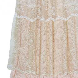 Pre Owned D&G Tiered Lace Dress S