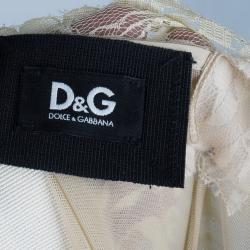 Pre Owned D&G Tiered Lace Dress S