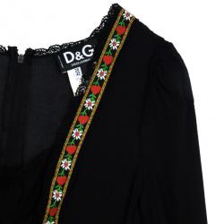 Pre Owned D and G Long Sleeve Corset Top M