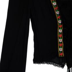 Pre Owned D and G Long Sleeve Corset Top M