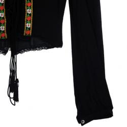 Pre Owned D and G Long Sleeve Corset Top M