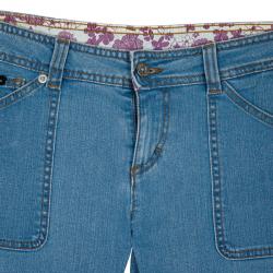 Pre Owned D and G Crop 3/4 Denim Jeans M