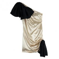 D and G Bow Detailed Satin Dress M