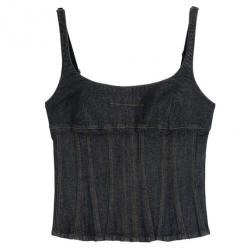 D and G Denim Corset Top L