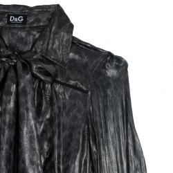 Pre Owned D and G Leopard Print Chiffon Top S