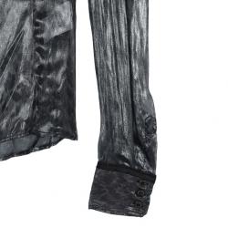 Pre Owned D and G Leopard Print Chiffon Top S