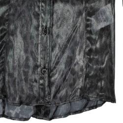 Pre Owned D and G Leopard Print Chiffon Top S