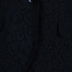 Pre Owned D and G Black Lace Single Breasted Blazer S
