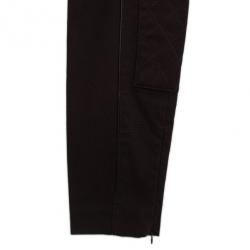 Pre Owned D and G Brown Skinny Trousers with Leather Piping L