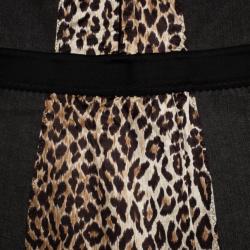 Pre Owned D and G Vintage Leopard Bustier Dress L