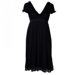 D&G Black Silk Sleeveless Dress S
