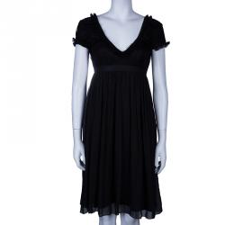 D&G Black Silk Sleeveless Dress S