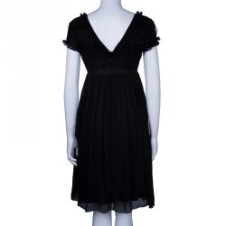 D&G Black Silk Sleeveless Dress S