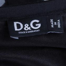 D&G Black Silk Sleeveless Dress S