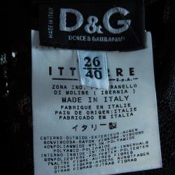 مملوكة مسبقًا D&G Black Lace High Neck Dress S