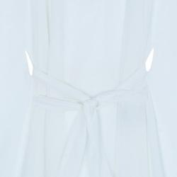 D and G White Short Kaftan Top M