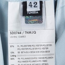 Pre Owned D&G Powder Blue Sleeveless Dress M