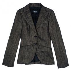 D and G Metallic Textured Jacket M