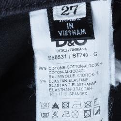 D and G Black Skinny Jeans S