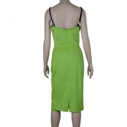 Pre Owned D and G Lime Green Sheath Dress M